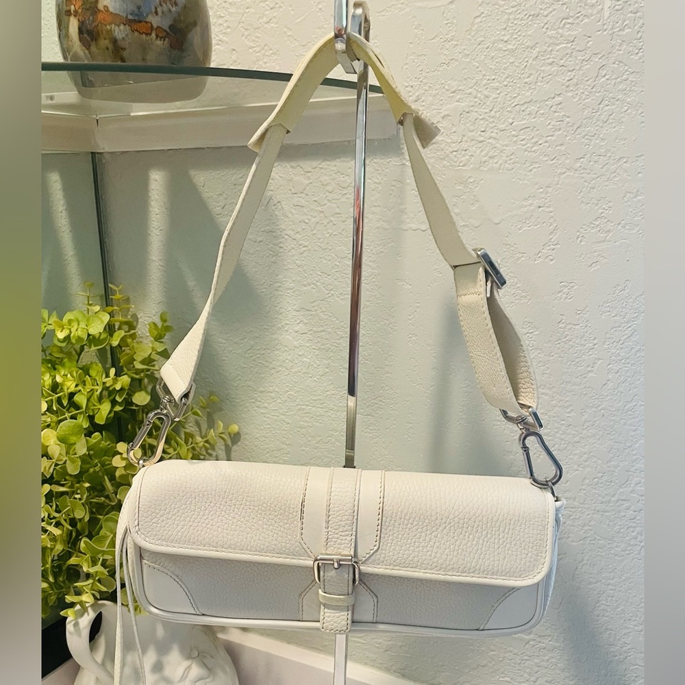 Burberry Classic Clutch Wristlet Bag in White